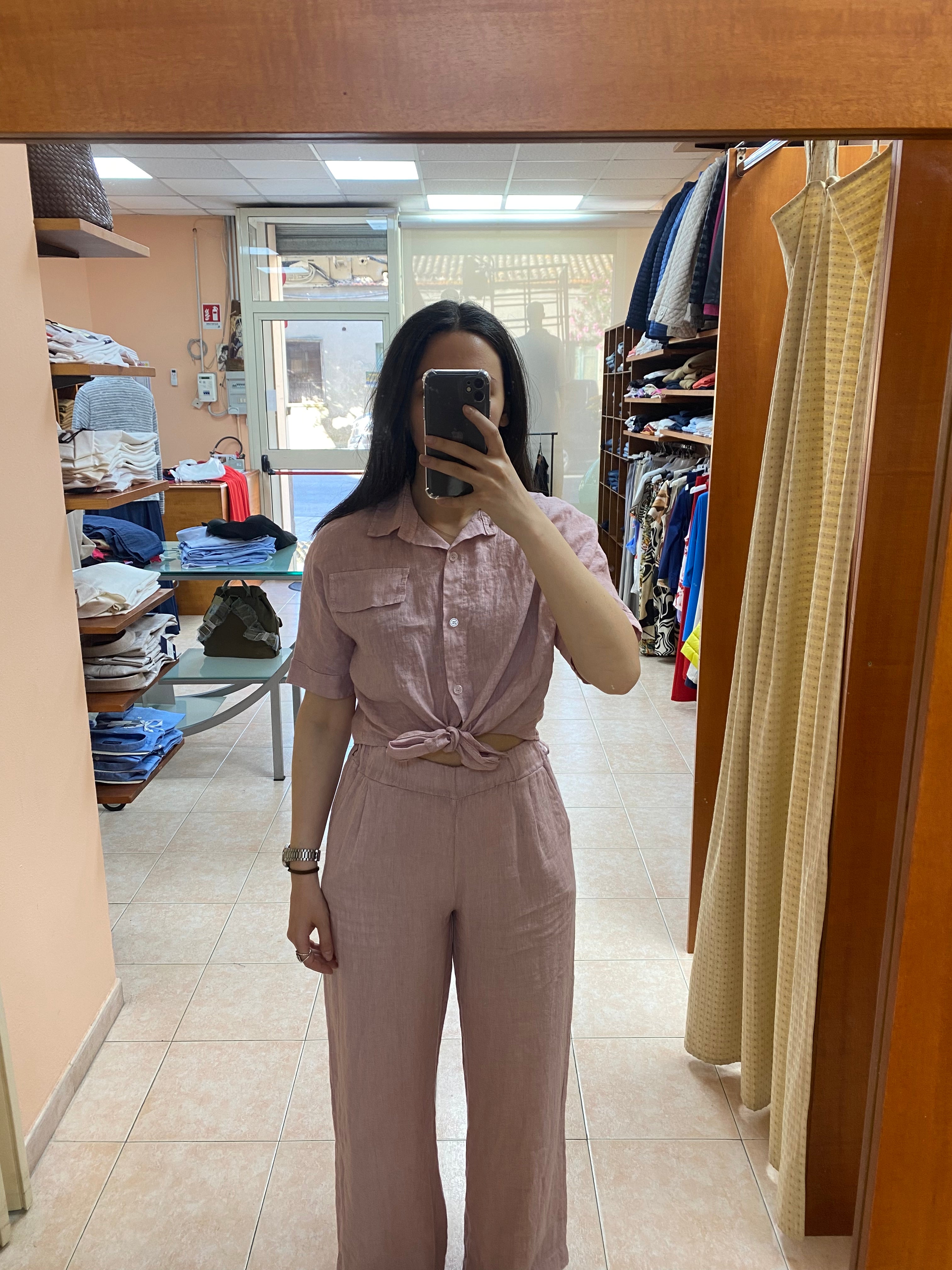 coordinato in lino