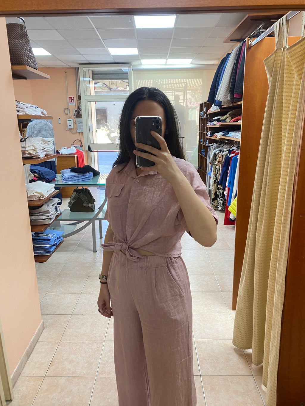 coordinato in lino