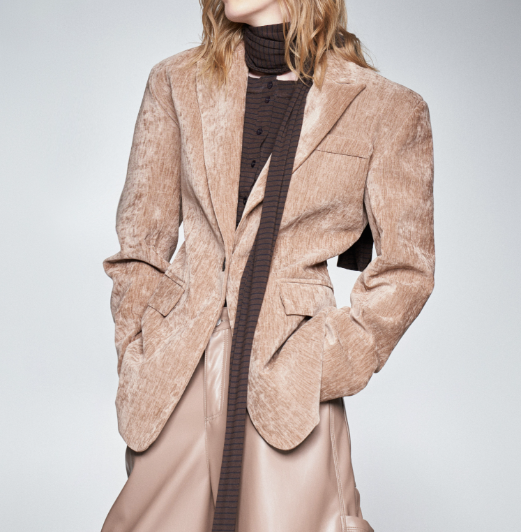 Blazer in velluto